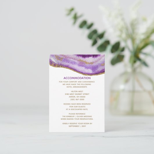 ギルドパープルアゲ結婚ートの宿泊カード エンクロージャーカード (スタンド正面)