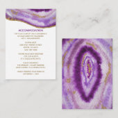 ギルドパープルアゲ結婚ートの宿泊カード エンクロージャーカード (正面/裏面)