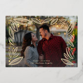 ギルドフォイル葉の写真 ゴールド 箔シーズンカード (正面)