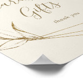 ギルドフローラクリーム幾何学模様カードとギフトサイン ポスター (角)