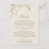 ギルドフローラクリーム&金ゴールド詳細エンクロージャカード エンクロージャーカード (正面)