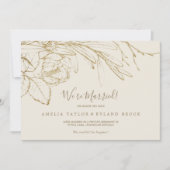 ギルドフローラクリーム&金ゴールド駆け落ち告知 案内状 (正面)