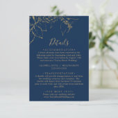 ギルドフローラネイビー&金ゴールド詳細エンクロージャカード エンクロージャーカード (スタンド正面)