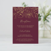 ギルドフローラバーガンディ金ゴールド披露宴挿入カード エンクロージャーカード (スタンド正面)