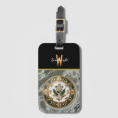 ギルドフローラメダリオンマーブル ラゲッジタグ (正面縦)
