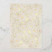 ギルドフローラ結婚金ゴールド 箔招待状 (裏面)