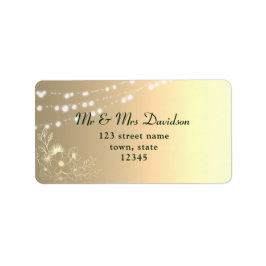 ギルドフローラ金ゴールド差出人住所ラベル ラベル