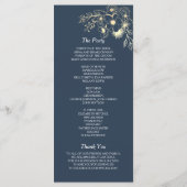 ギルドフローラ金ゴールド結婚式 プログラム (裏面)