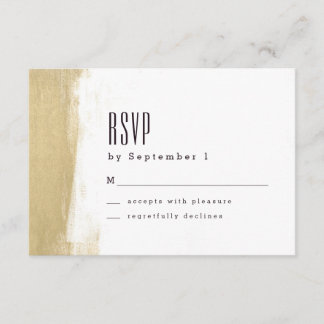 ギルドブラシウェディングRSVPカード 出欠カード