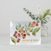 ギルドベリーピース&ラブホリデーフォト 箔招待状ポストカード (立ち正面)