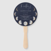 ギルドムーンフェイズ結婚式 プログラム ハンドファン (正面)