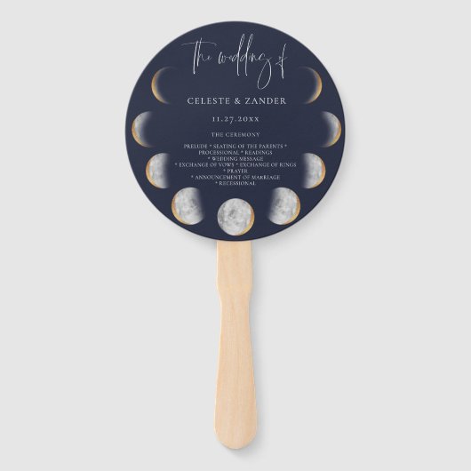 ギルドムーンフェイズ結婚式 プログラム ハンドファン (正面)