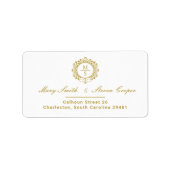 ギルドメイ結婚ン差出人住所 ラベル (正面)