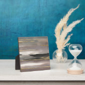 ギルドモーニングフォグII金ゴールド抽象芸術プリント フォトプラーク (インサイチュ)