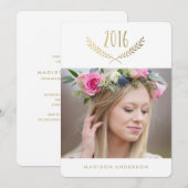 ギルドローレル卒業招待状 招待状 (正面/裏面)