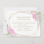 ギルドワイルドフラワー春の結婚式RSVPカード 出欠カード (正面)