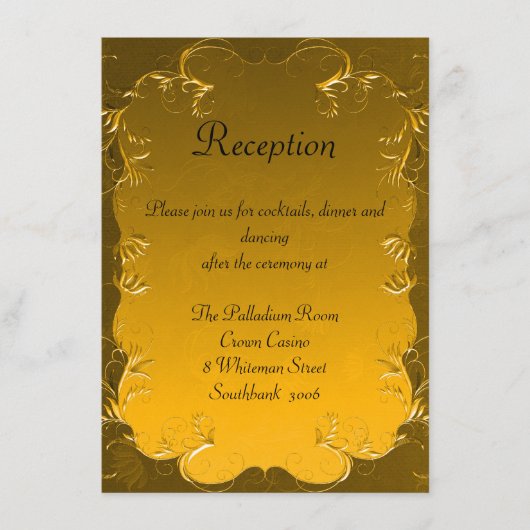 ギルド壮大なウェディングレセプション詳細 エンクロージャーカード (正面)