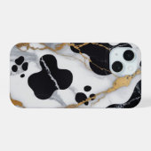 ギルド大理石カウプリント iPhone 15ケース (裏面横)