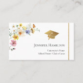 ギルド山花花花花束卒業名札 コーリングカード (正面)