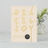 ギルド平和と喜びジオラインタイポグラフィ事業 箔シーズンカード (立ち正面)