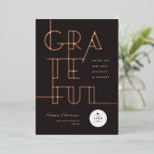 ギルド感謝ラインスタイリッシュタイポグラフィ事業 箔シーズンカード (立ち正面)