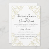ギルド時代の結婚式招待状 白 招待状 (正面/裏面)