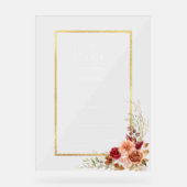 ギルド秋テラコッタフローラウェルカム アクリルサイン (正面)