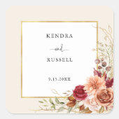 ギルド秋テラコッタフローラ スクエアシール (正面)