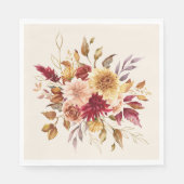 ギルド秋テラコッタフローラ スタンダードランチョンナプキン (正面)