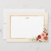 ギルド秋テラコッタフローラ ノートカード (正面)