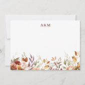 ギルド秋テラコッタフローラ ノートカード (正面)