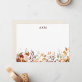 ギルド秋テラコッタフローラ ノートカード (正面/裏面インサイチュ)