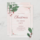 ギルド緑のクリスマスイブパーティー 招待状 (正面/裏面)