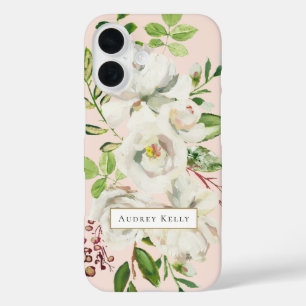 ギルド開花カスタムモノグラム  赤面 iPhone 16ケース