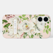 ギルド開花カスタムモノグラム |赤面 Case-Mate iPhoneケース (裏面 (横))