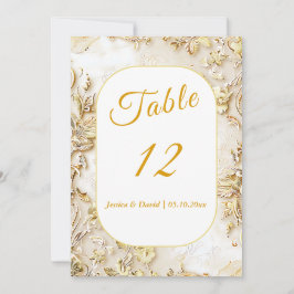 ギルド開花クラシックの結婚テーブル番号 招待状