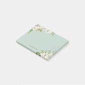 ギルド開花パーソナライズされたモノグラムの ポストイット (アングル)