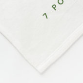 ギルド開花フローラリースベビー写真誕生統計 フリースブランケット (角)