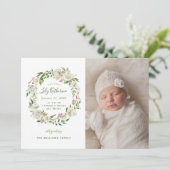 ギルド開花フローラ写真誕生のお知らせ 案内状 (スタンド正面)