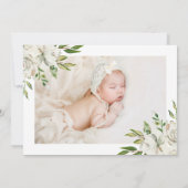 ギルド開花フローラ写真誕生のお知らせ 案内状 (裏面)