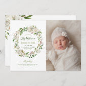 ギルド開花フローラ写真誕生のお知らせ 案内状 (正面/裏面)