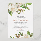 ギルド開花ベビーシャワーフォイル招待状 箔招待状 (正面)