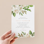 ギルド開花ベビーシャワーフォイル招待状 箔招待状