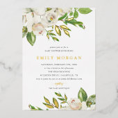 ギルド開花ベビーシャワーフォイル招待状 箔招待状 (正面)