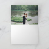 ギルド開花結婚の写真サンキューカード サンキューカード (内部)