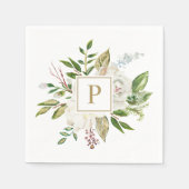 ギルド開花結婚ズモノグラム スタンダードカクテルナプキン (正面)