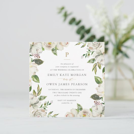 ギルド開花結婚式招待状 招待状 (スタンド正面)