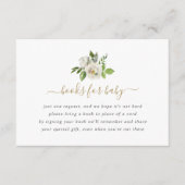 ギルド開花赤ちゃんシャワーブックリクエストカード エンクロージャーカード (正面)