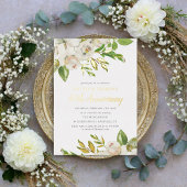 ギルド開花50周年記念パーティー 箔招待状