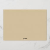 ギルドFoiliage写真金ゴールド 箔シーズンカード (裏面)